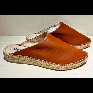 Gaimo Mule Leather Espadrille New! Made in Spain